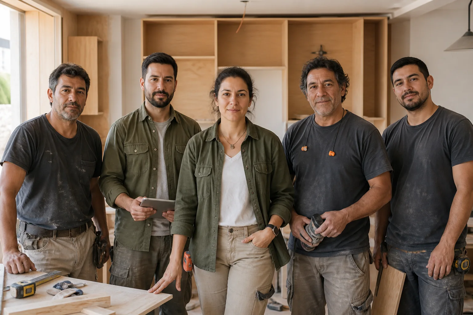 Equipo de dirección y oficios de Raíz Obra.