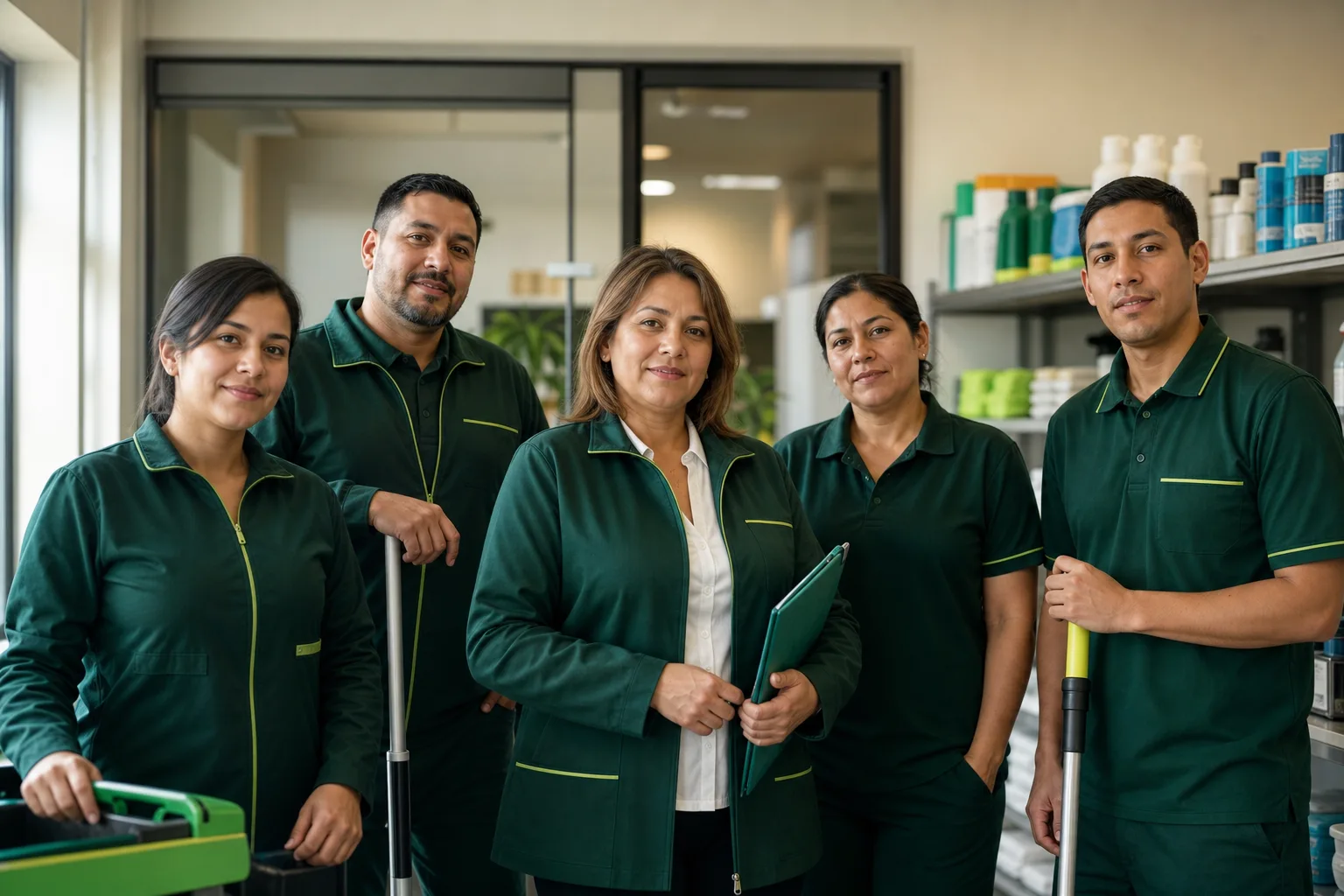 Equipo de operaciones y supervisión de Turno Limpio.