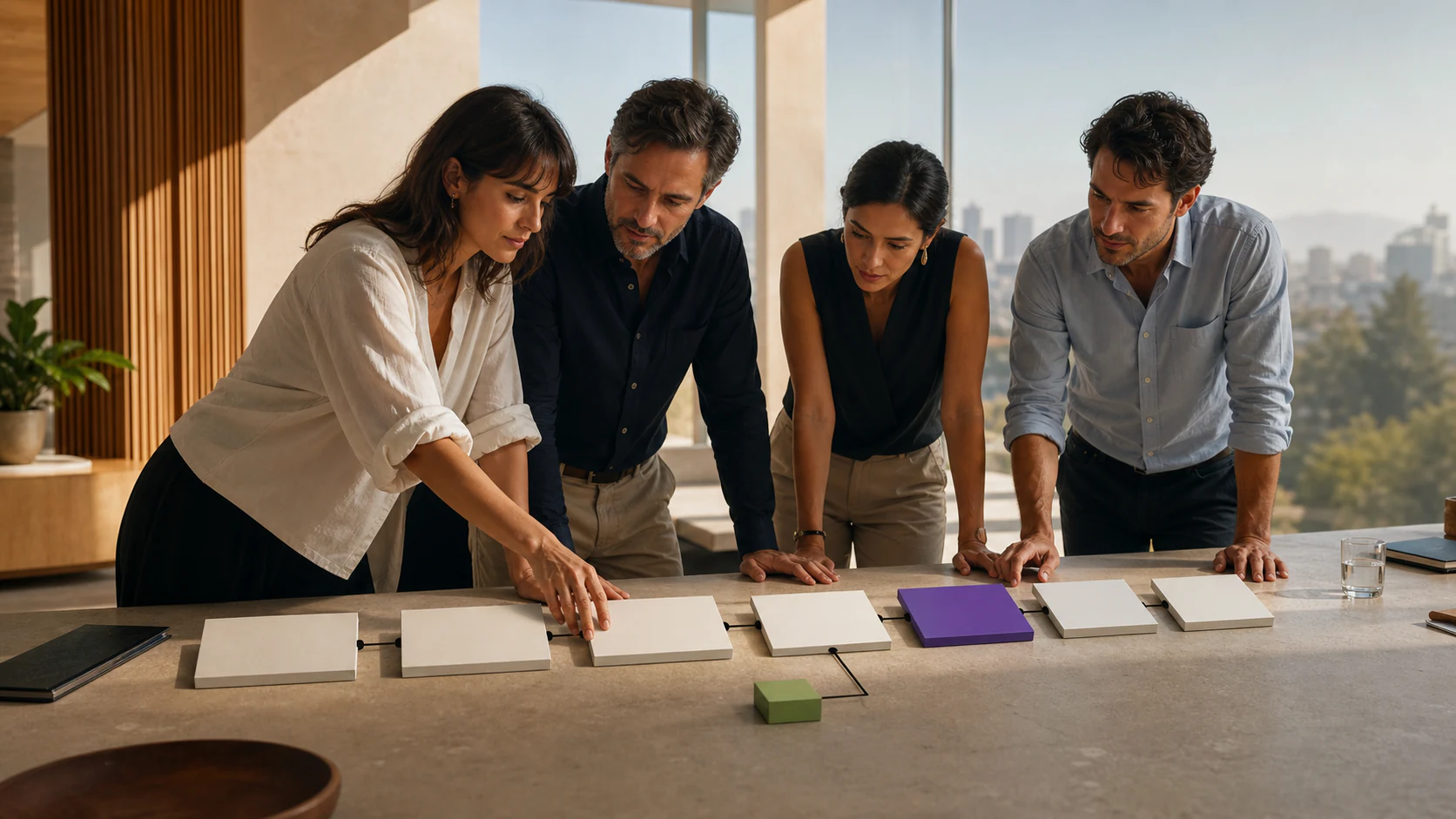 Equipo chileno analizando las siete etapas conectadas del crecimiento
